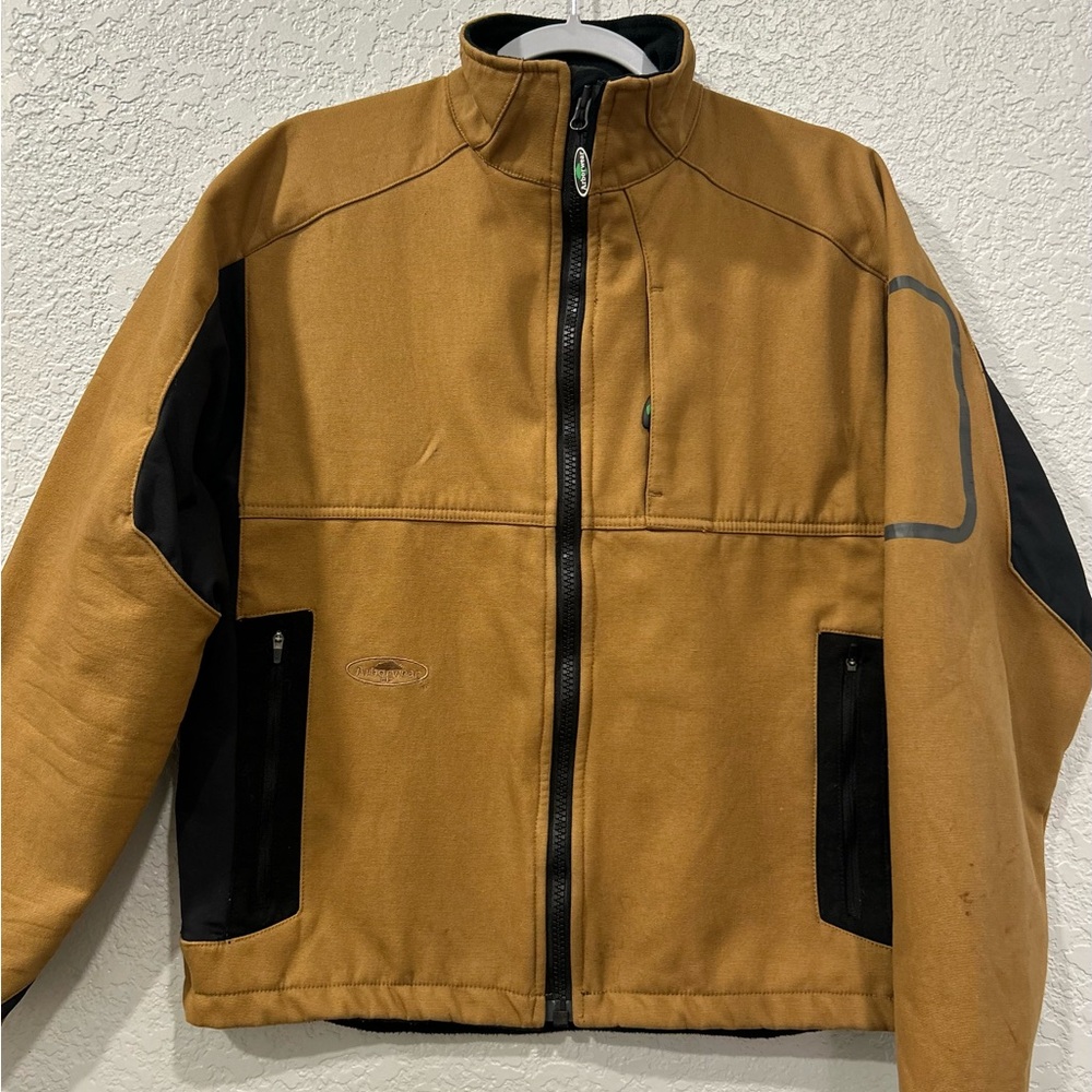 ARBORWEAR Men's Tan tree climber Jacket Sz Medium front zipper